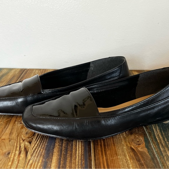 Enzo Angiolini Black Patent Mule Softique Flats Size 8M - Picture 2 of 7